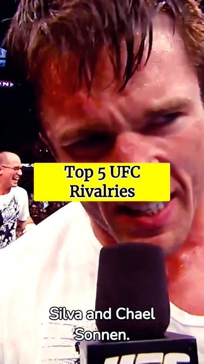5 Best UFC Rivalries of All Time .